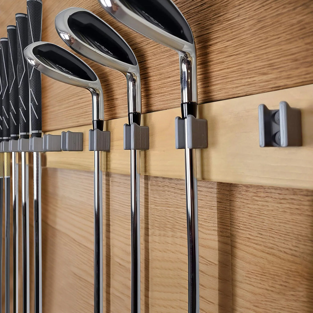 10 Golf Club Rack Holders for Hanging Storage Display & Wall Mount Organization