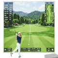 Golf Simulator Screen High Impact Resistance Single Layer Sound Absorbing for Home
