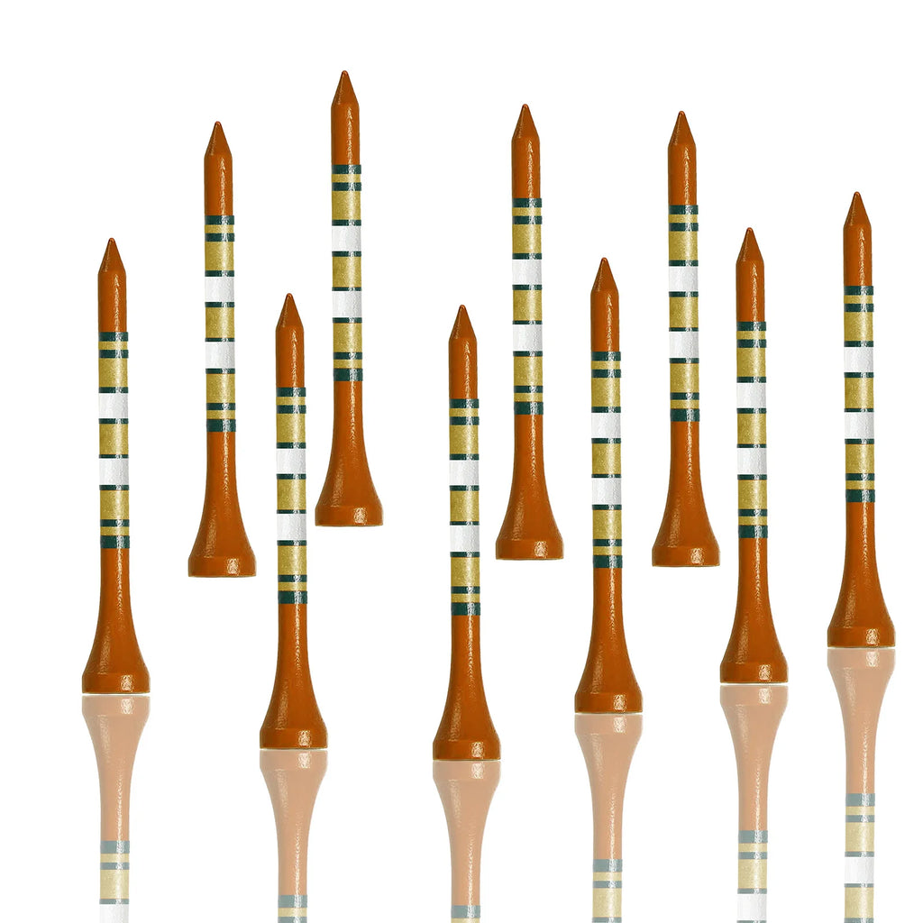 50 Pcs Bamboo Golf Tees - 3 1/4 & 2 3/4 Inch Durable Wooden Tees for Driving Range & Practice Mats
