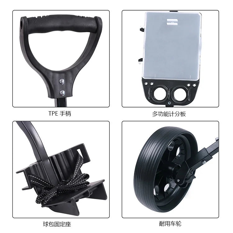 Two-wheeled Foldable Golf Trolley