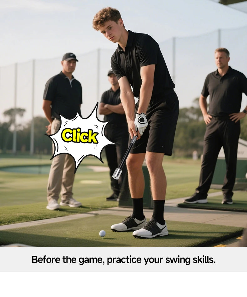 Golf Mini Impact Bat; Golf Physical Acoustics Trainer; Quick Swing Correction; Improve Accuracy of Ball Strike