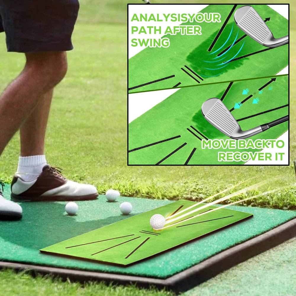 Golf Training Swing Track Detection Ball Directional Mat 30X60CM