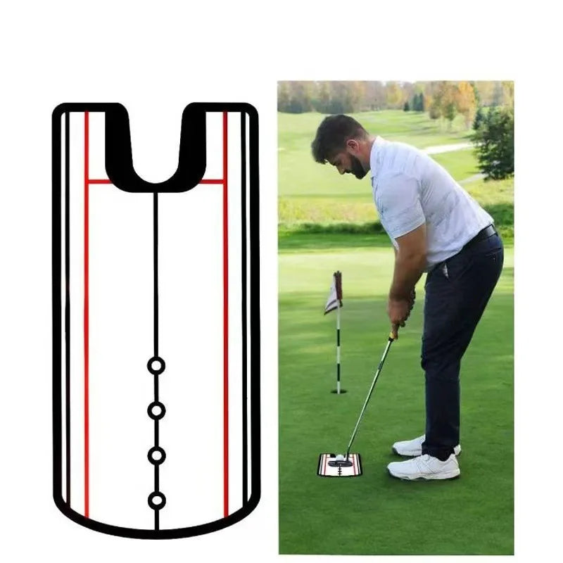 Golf Putting Mirror Training Aid for Beginners - Improve Your Putting Technique with This Essential Golf Training Tool