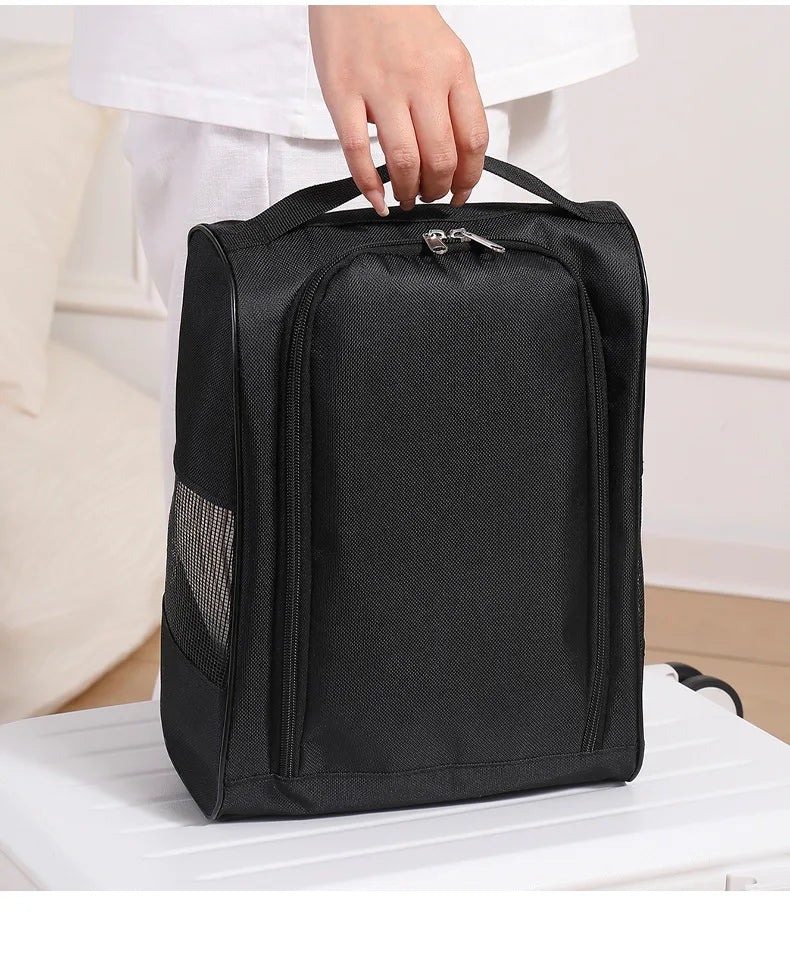 Portable Golf Shoe Bag Shoe Carrier Bags Breathable Lightweight Golf Handbag Dustproof Football Tennis Shoe Bag