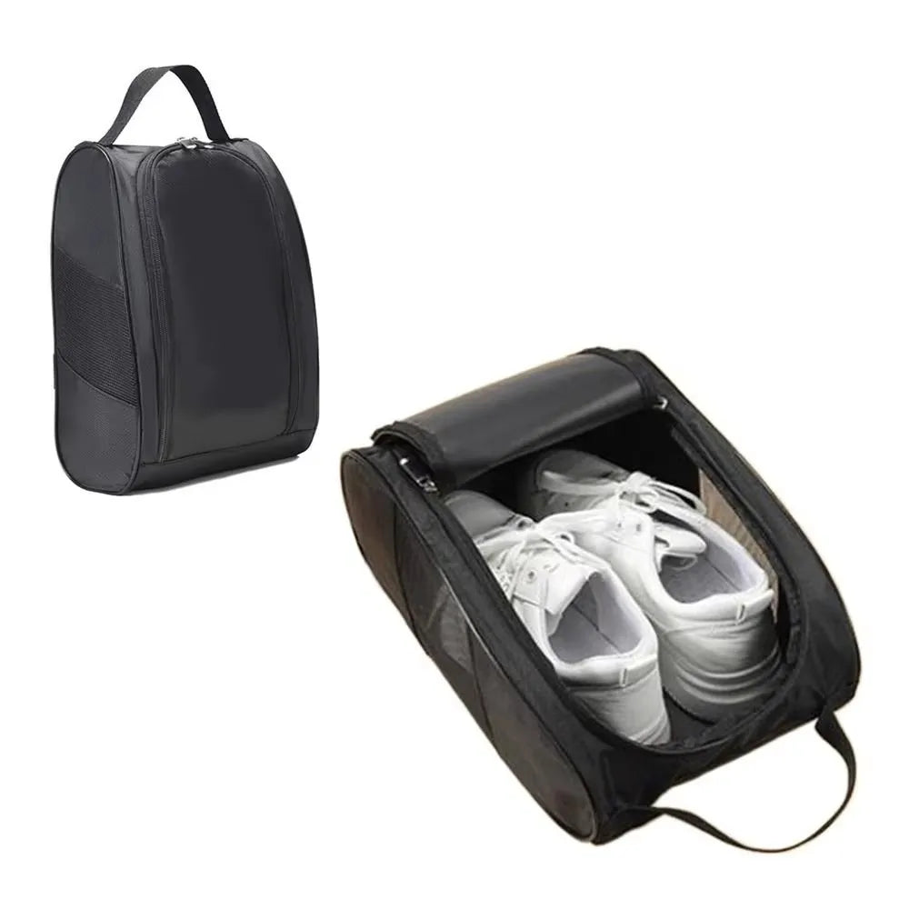 Portable Golf Shoe Bag Shoe Carrier Bags Breathable Lightweight Golf Handbag Dustproof Football Tennis Shoe Bag