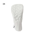 Golf Headcover Golf Wood Cover Leather Golf Club Covers For Driver Fairway Hybrid Waterproof Protector Set Golf Accessories
