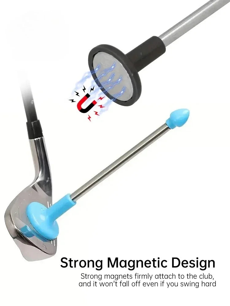 Lie angle adjustment tool for golf sticks, magnetic golf cutter, steering indicator, lighting stick for golf sticks