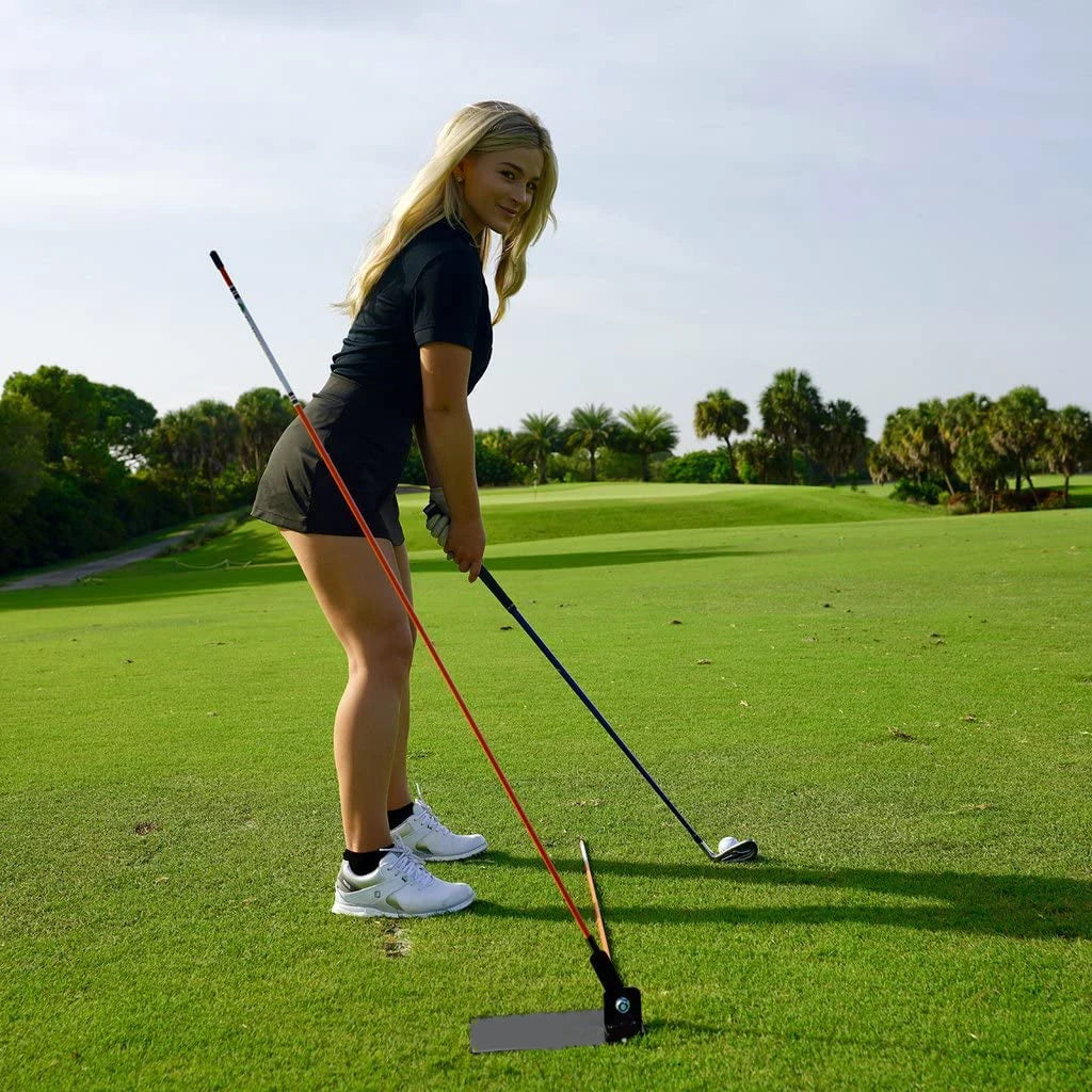 Golf Alignment Stick Holder Swing Practice Plate Plane Trainer Training Aid Alignment Stick Base