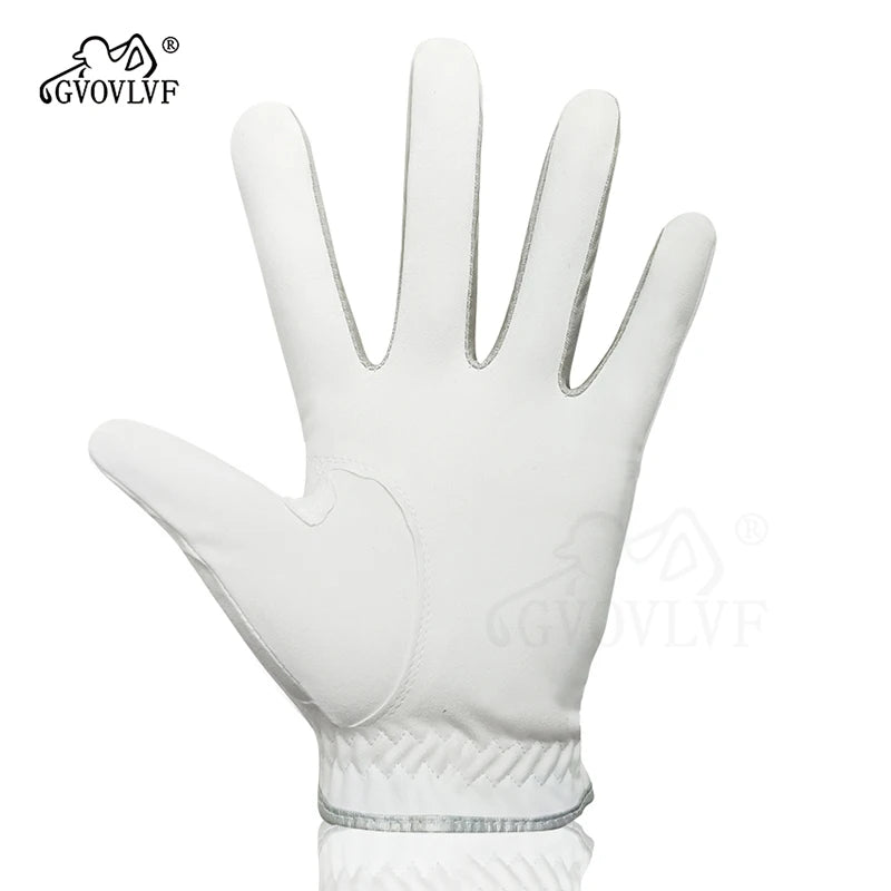1 Piece Men Golf Glove Micro Soft Fabric Breathable Comfortable Fitting With Magnetic Marker Replaceable For Golfers