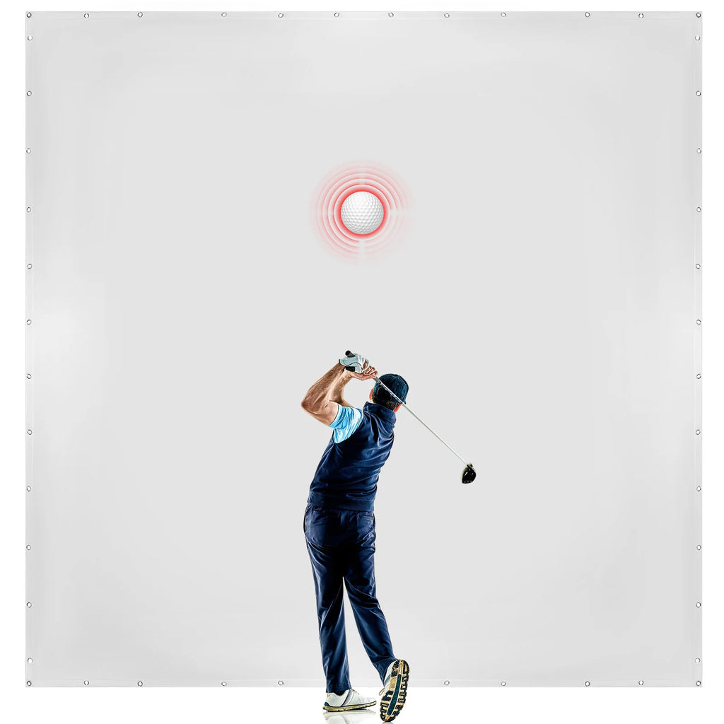 Golf Simulator Screen High Impact Resistance Single Layer Sound Absorbing for Home