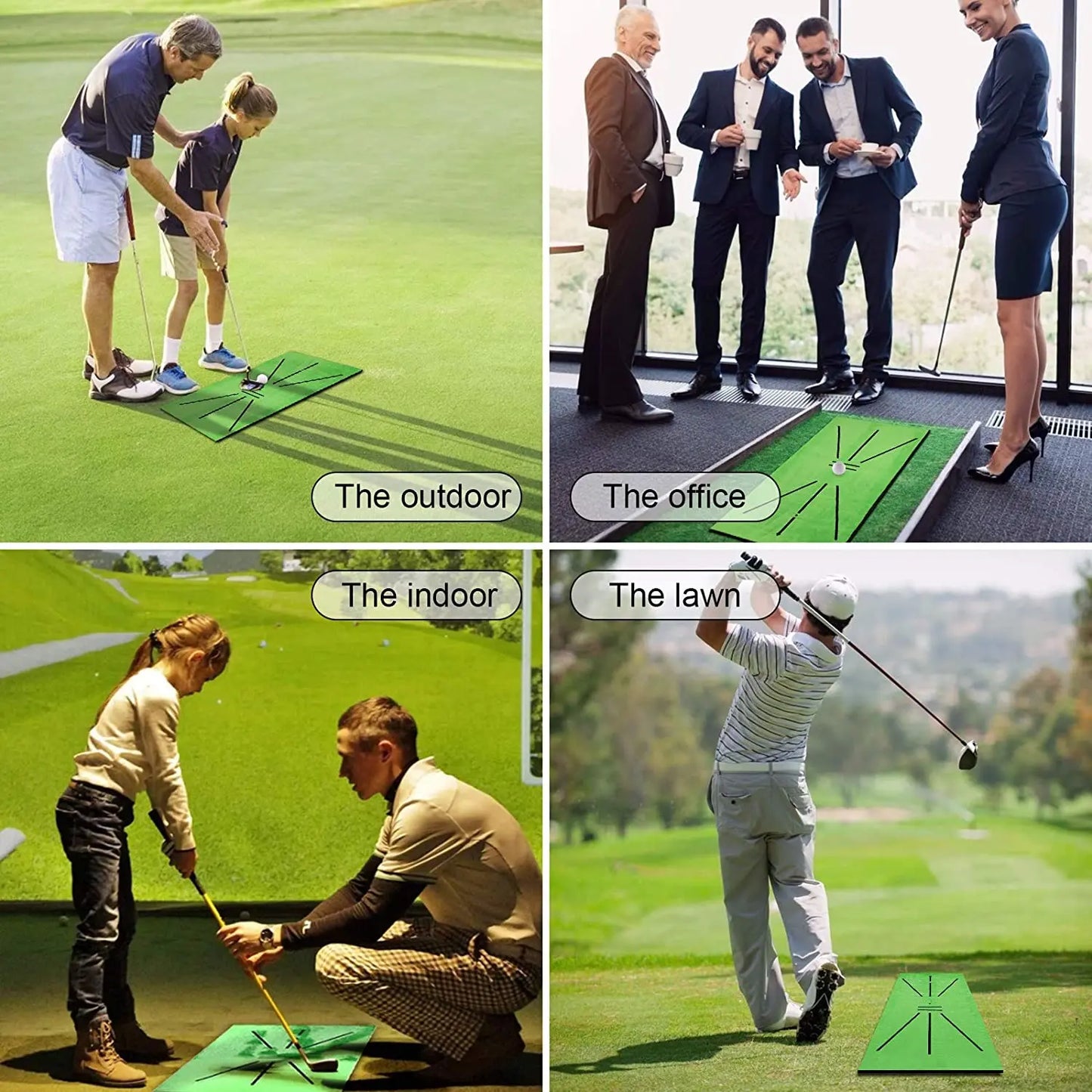 Golf Training Swing Track Detection Ball Directional Mat 30X60CM