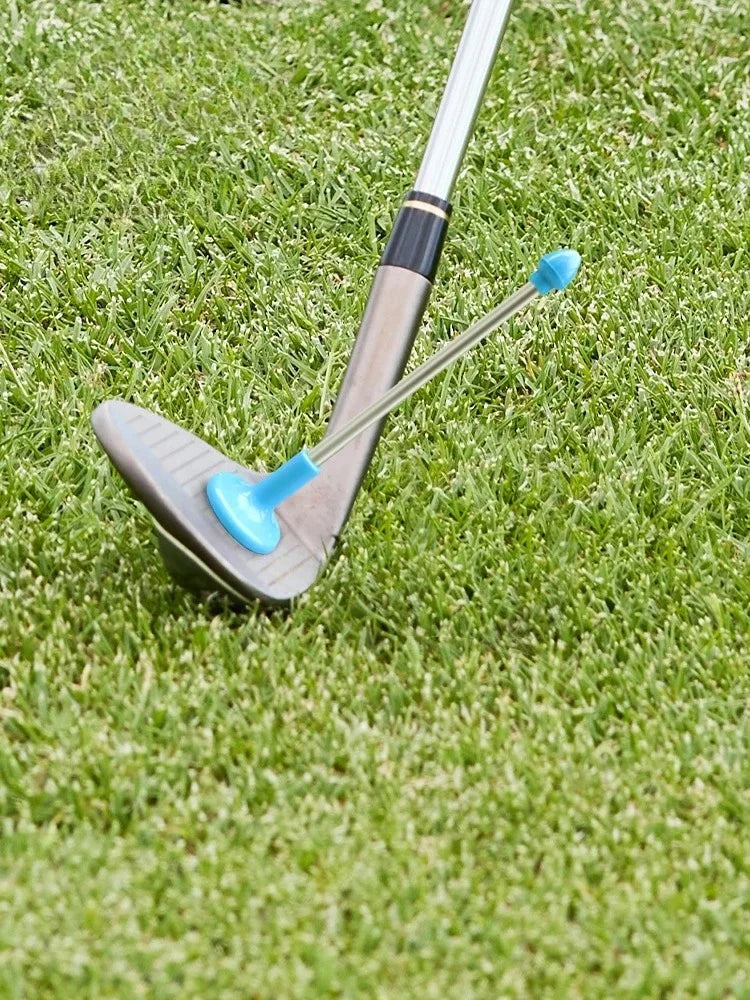 Lie angle adjustment tool for golf sticks, magnetic golf cutter, steering indicator, lighting stick for golf sticks