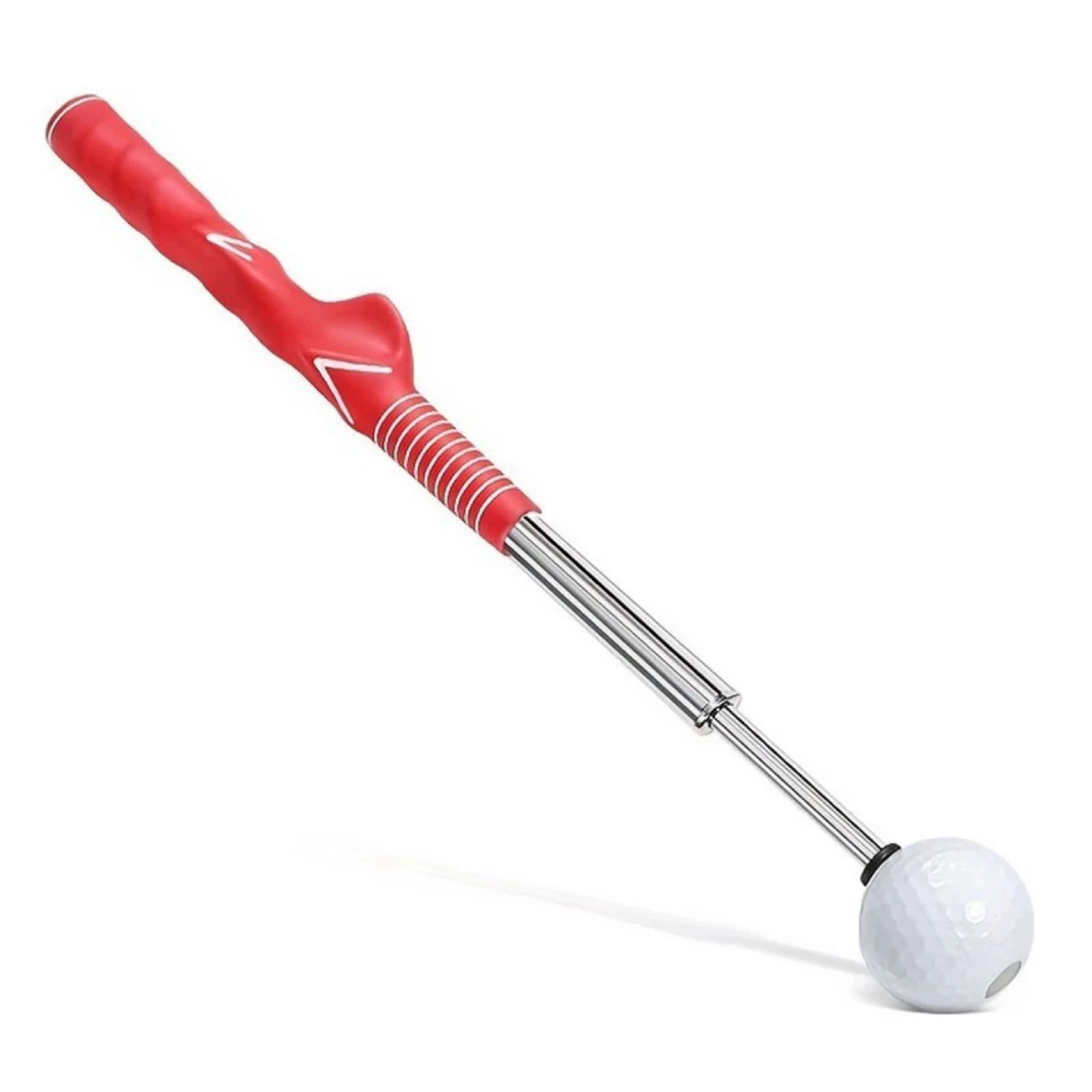 Retractable Golf Swing Training Aid Rhythm Click Sound Golf Grip Trainer Attachment for Indoor Practice Golf Accessories