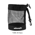1pc Black Golf Ball Pouch Bag, with High Quality Mesh Nylon and Hanging Plastic Clip, Convenient To Hang On Golf Bag