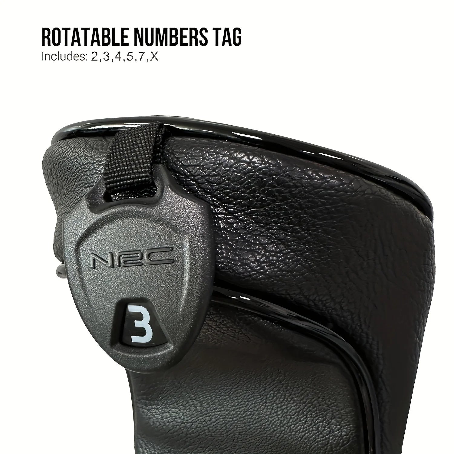 1pc/3pcs Golf Head Covers for Driver & Woods - Head cover, Designed to Fit All Woods and Drivers (Grain star style）