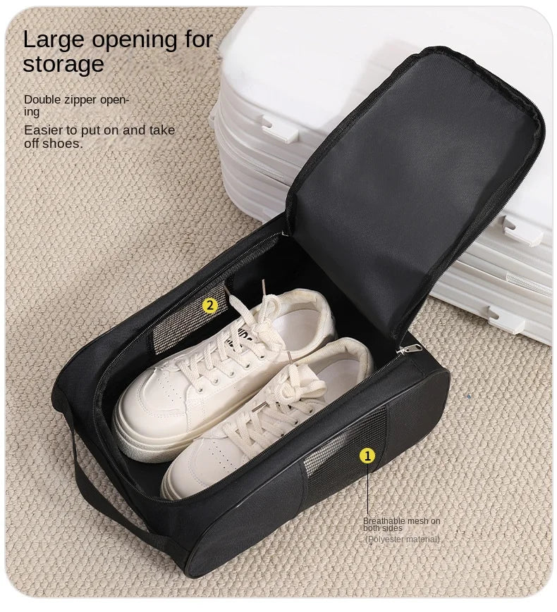 Portable Golf Shoe Bag Shoe Carrier Bags Breathable Lightweight Golf Handbag Dustproof Football Tennis Shoe Bag