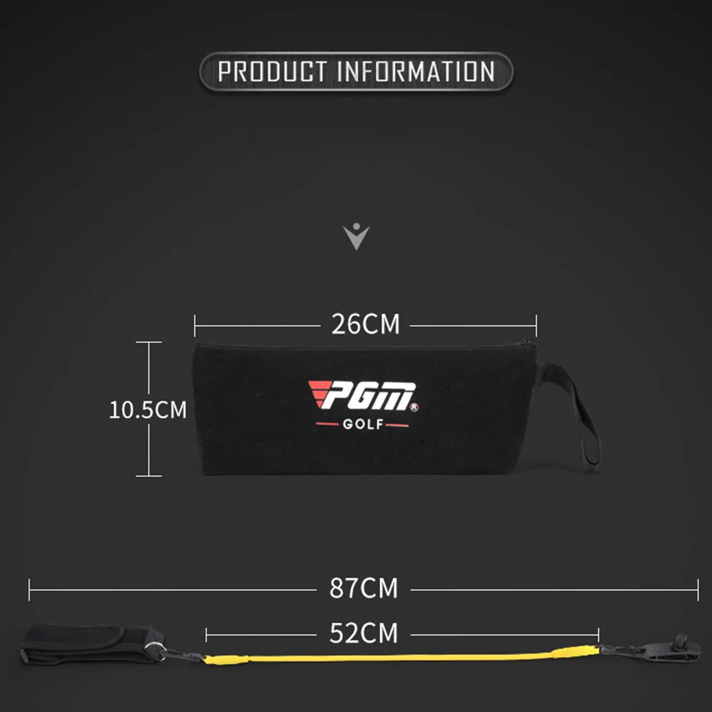 PGM Golf Swing Tension Belt Band Golf Swing Trainer Strength Trainer Action Supplies Golf Club Correction Strong Device