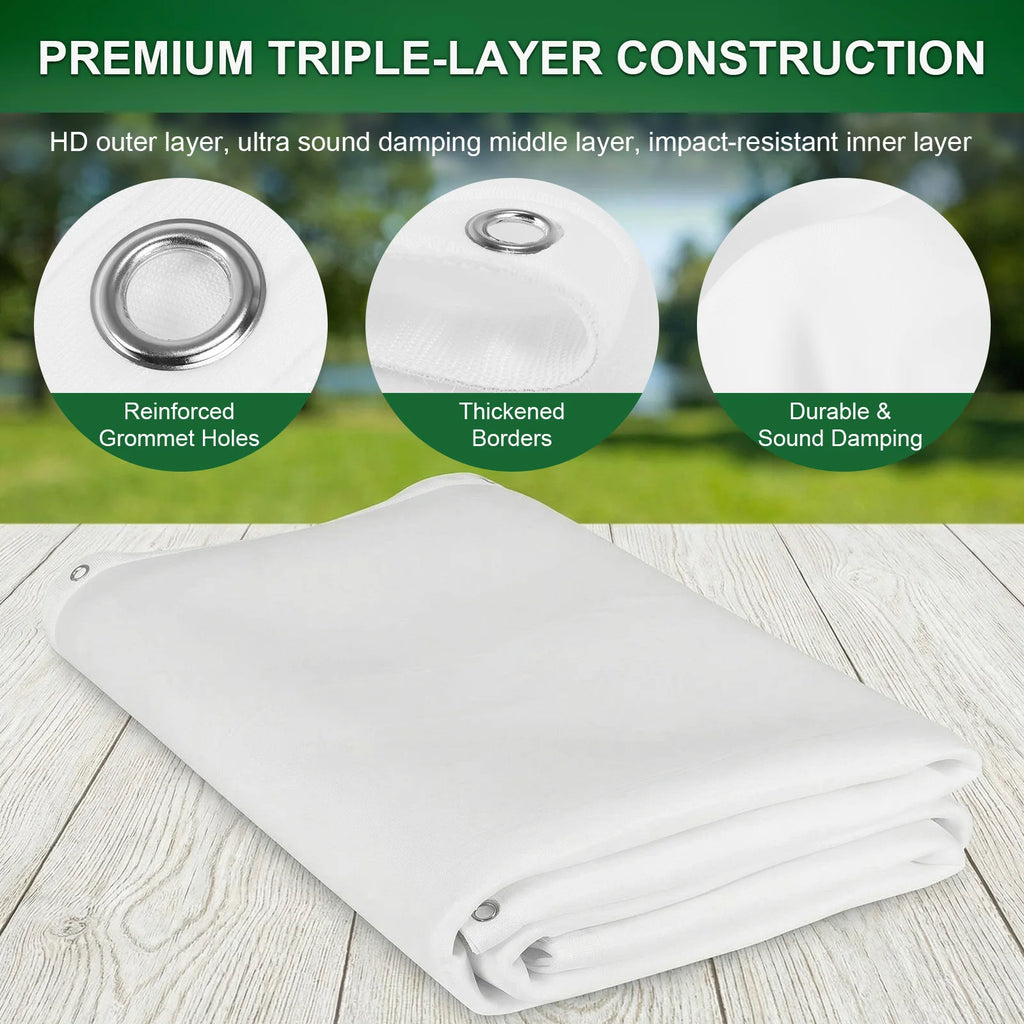 Golf Simulator Impact Screen Easy To Install 3x3m Golf Screen High Impact Resistance Single Layer Sound Absorbing