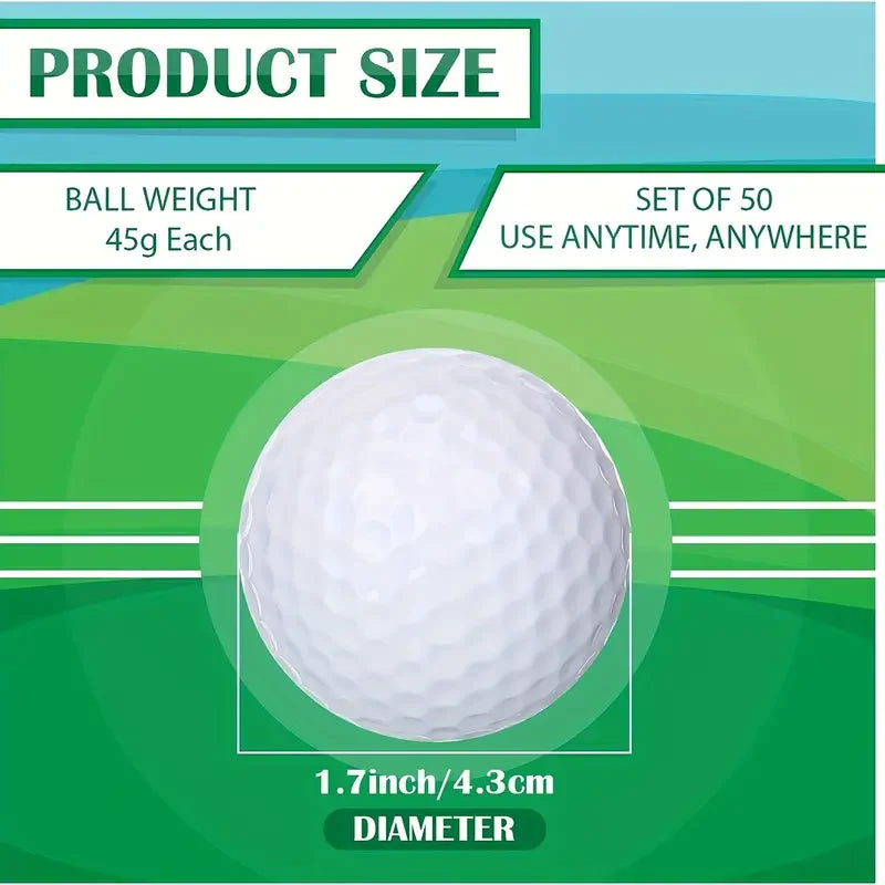 Golf Sarin three-layer practice ball wear-resistant and durable super distance 50 balls can be used outdoors and indoors