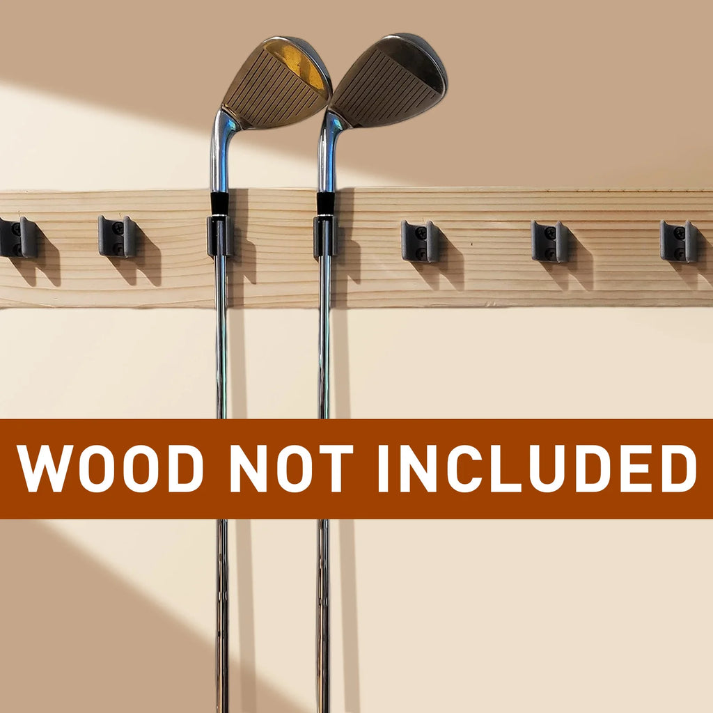 10 Golf Club Rack Holders for Hanging Storage Display & Wall Mount Organization